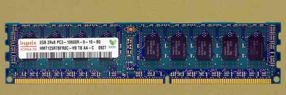 Модуль пам'яті HYNIX 2 ГБ PC3-10600R DDR3-1333 ECC 2RX8 CL9 240 PIN 1.5 В (HMT125R7BFR8C-H9) Дніпро