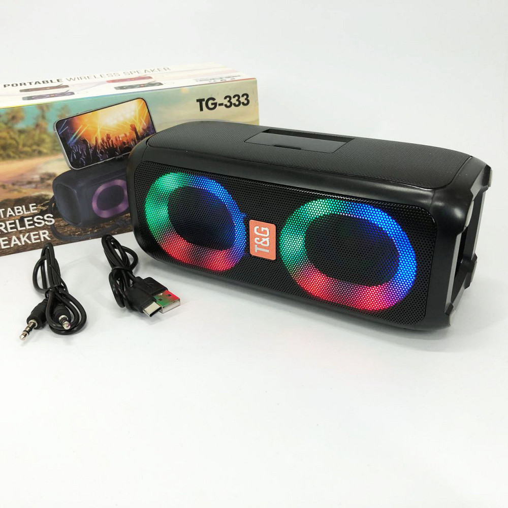 Бездротова колонка переносна гучна TG333, Портативна Bluetooth колонка AUX Bluetooth з флешкою CK-99 Львів - фото 15