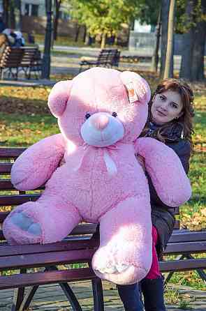 Мягкая игрушка Подарок плюшевый мишка, Плюшевый медведь Ветли 130 см Розовый Тернополь