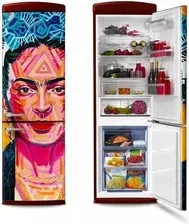Холодильник Lodówka Vestfrost Art Collection Frida Kahlo VR-FB373-2E1BR z zamrażalnikiem dolnym 190,1 cm Bordowa Киев