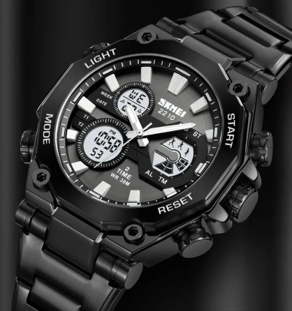 Годинник чоловічий наручний кварцовий Skmei 2210 Чорний Вінниця