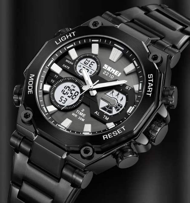 Годинник чоловічий наручний кварцовий Skmei 2210 Чорний Вінниця - фото 6