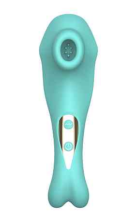 Вакуумний стимулятор клітора Suction Bunny колір бірюзовий Sex Aura Київ