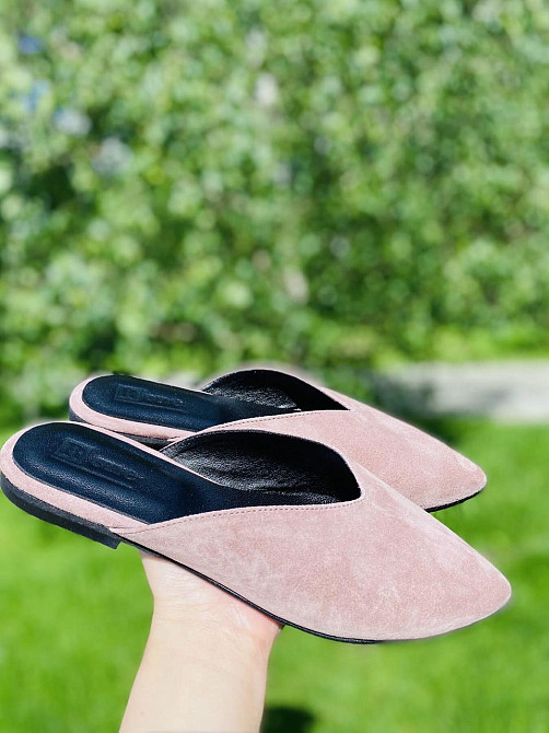 RONE Шльопанці жіночі RONE B-173 пудра (літо, замша натуральна) (3839) Коломия - фото 5