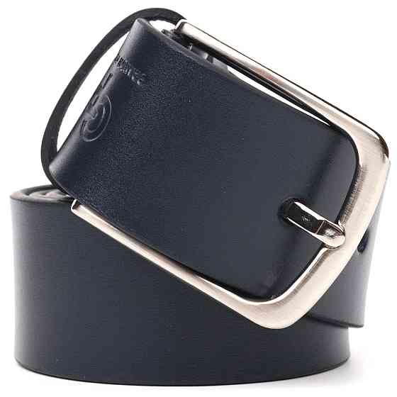 Чудовий ремінь для чоловіків з натуральної шкіри Grande Pelle 21469 Синій Київ