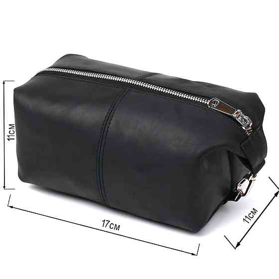 Стильная винтажная косметичка Shvigel 16397 Черный Киев