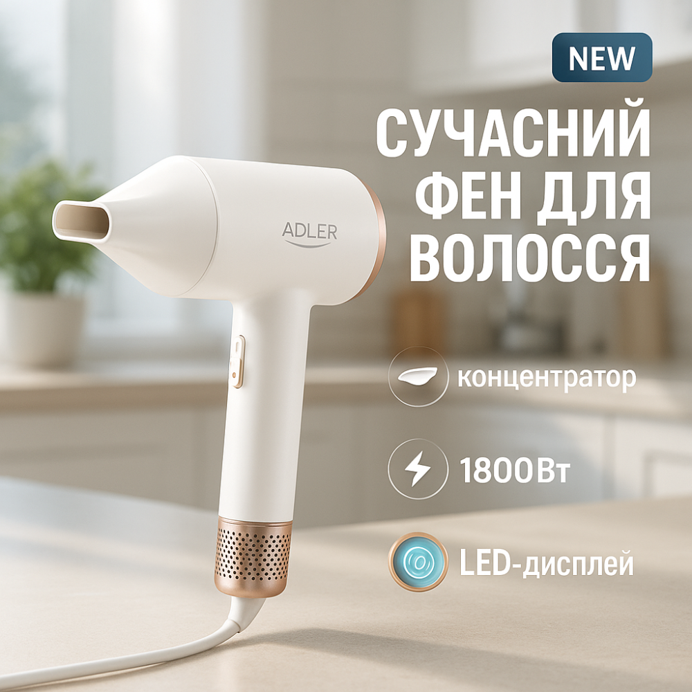 Фен для волос 2 режима температуры, Фен для эффективной укладки волос Функциональная щетка сушки MH-84 Львов - изображение 6