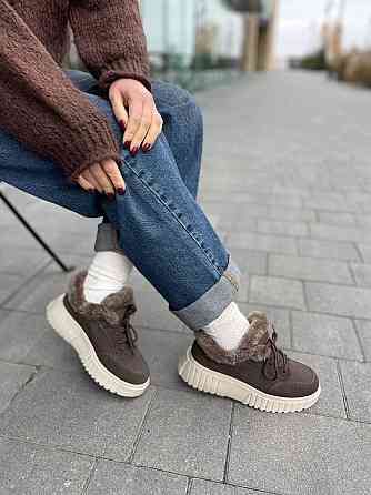 VIKA Черевики жіночі VIKA кофе натуральна замша зимові низький хід 36р. (5678) Коломыя