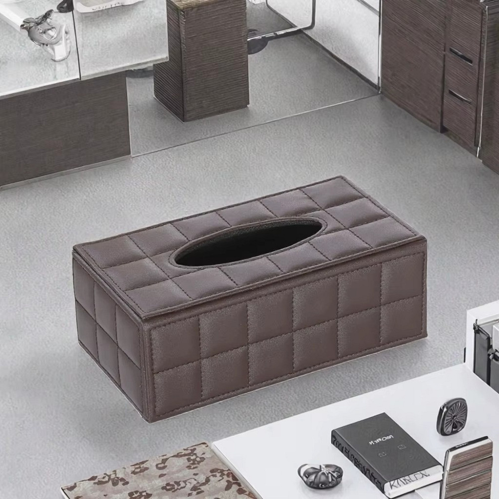 Органайзер для салфеток, салфетница, диспенсер под салфетки для дома,кухни ванной из искусственной кожи, коричневый Каменец-Подольский - изображение 3