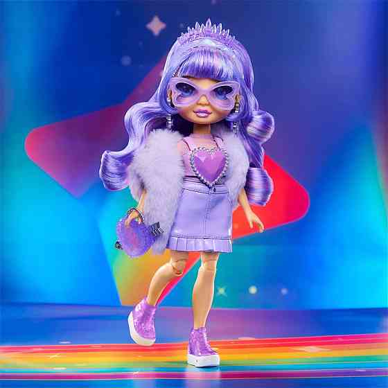 Ігровий набір з лялькою Rainbow High серії Creative Crystals - Віолетта Дніпро