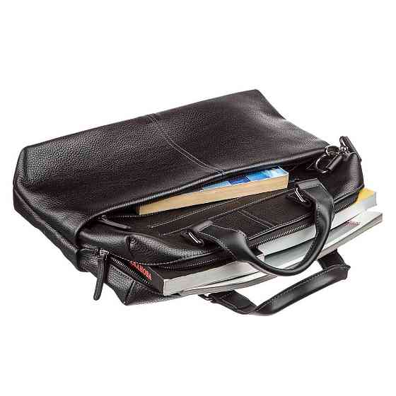 Сумка для ноутбука из кожи флотар Черная (SHVIGEL) Киев