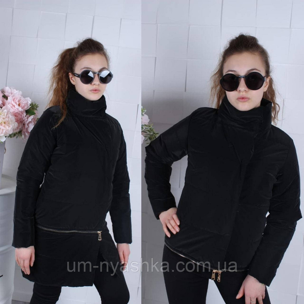 Демисезонная черная куртка трансформер 134-158 Кривой Рог - изображение 1
