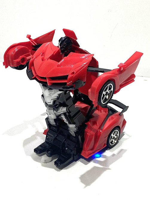 Трансформер робот на радіокеруванні перетворюється на машинку 19 см вид 4 Червоний (888-AD) Чернігів - фото 4
