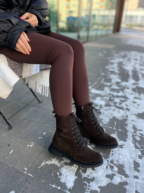 Edan Instruments Женские ботинки EDAN коричневые замша натуральная высота 16 см размер 36-41 (5 Коломыя - изображение 3