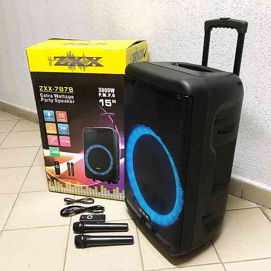 Акустична система для свят ZXX-7878, Bluetooth колонка для гарної музики, Музичну колонку з мікрофоном HS-54 Київ