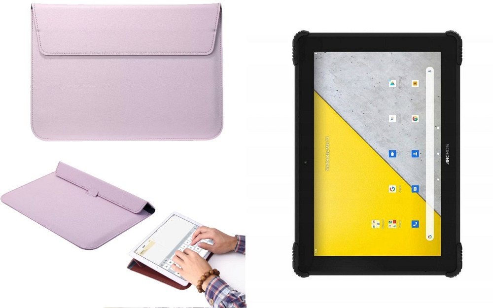 Чехол-конверт VitoCase для Archos T101X, с функцией подставки для планшета Фиолетовый Киев - изображение 1