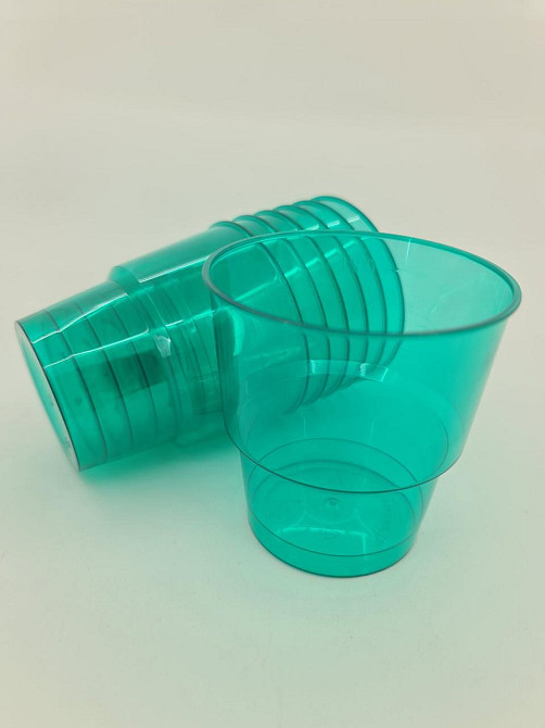 Стакан 200 мл склоподібний, зелений уп./25 штук Харків - фото 3