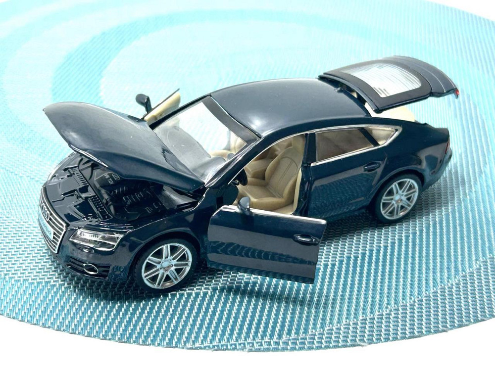 Машина металева Автопром Audi A7 Sportback світло звук відчиняються двері 1:32 Синя (68319) Чернигов - изображение 8
