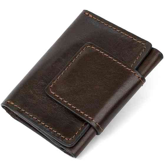 Кожаная визитница GRANDE PELLE 11410 Темно-коричневый Киев