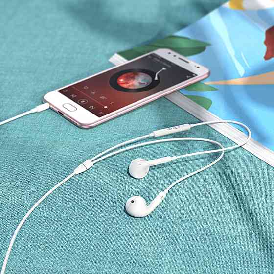 Навушники HOCO M1 Max crystal earphones with mic White Київ