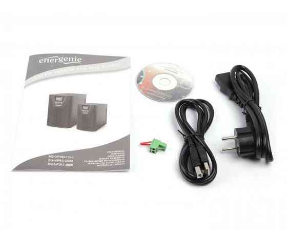 ДБЖ EnerGenie EG-UPSO-3000 3000VA, On-line, 3xIEC+2xSchuko, метал ( Чорний ) Харьков