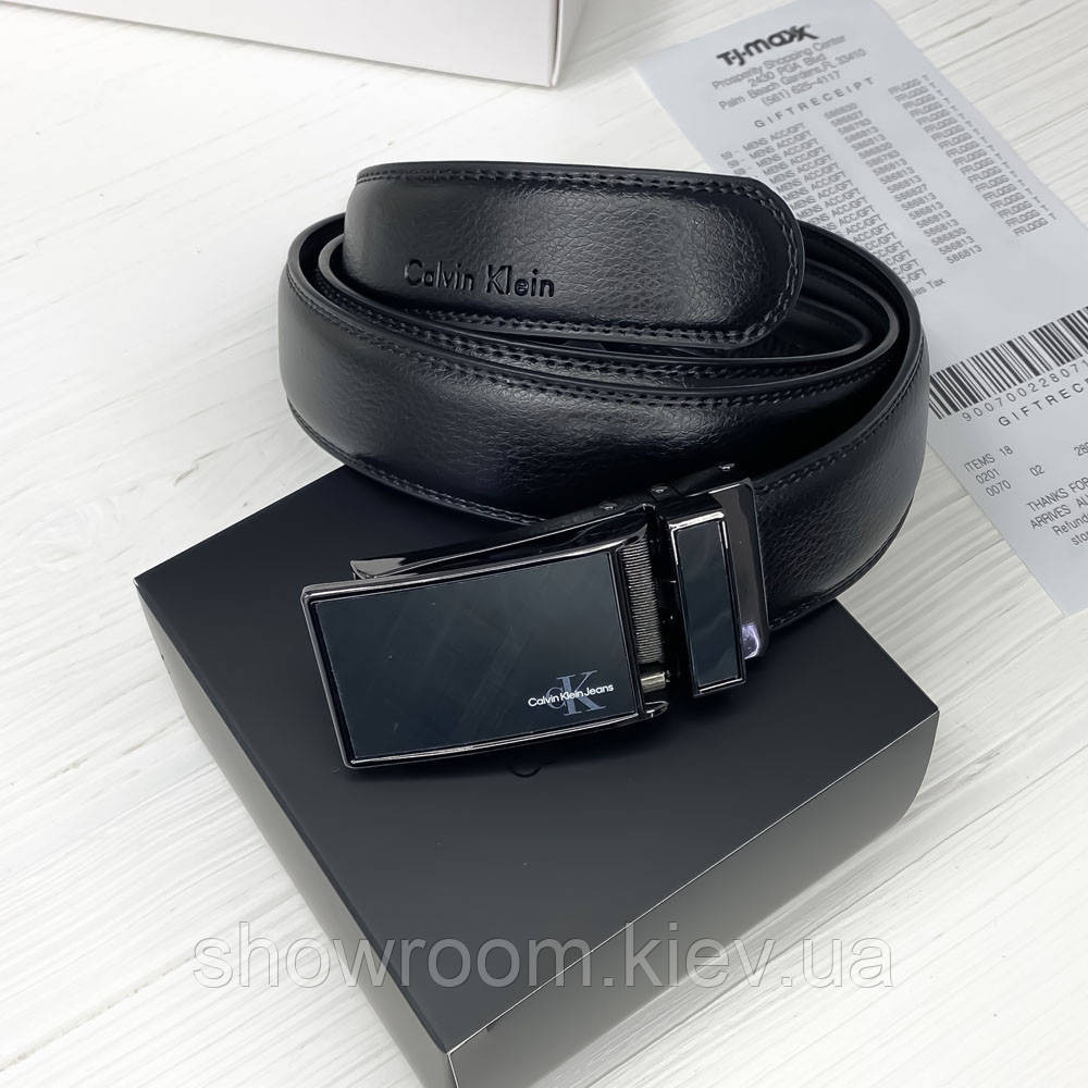 Кожаный ремень с пряжкой автомат Ск (496) Киев - изображение 1