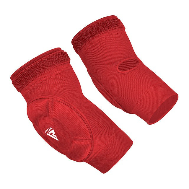 Наколінники спортивні RDX Hosiery Elbow Foam Red/White S Каменское - изображение 2