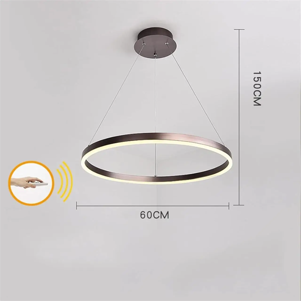 Світлодіодна люстра Олімпія PJ812 Coffee 60см Київ - фото 2