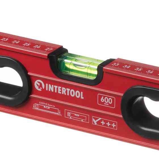 Рівень з поворотною капсулою 600мм. 3 капсули INTERTOOL MT-1266 Київ