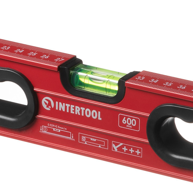 Рівень з поворотною капсулою 600мм. 3 капсули INTERTOOL MT-1266 Київ - фото 5