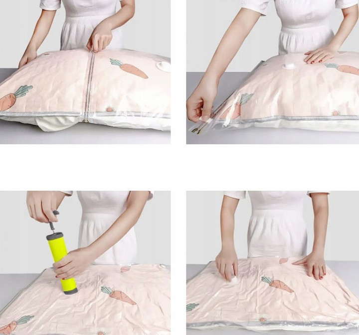 Набор Вакуумных пакетов многоразовых 50-70 х 70 см 10 шт с насосом Ruhhy (21946) Нововолынск - изображение 9