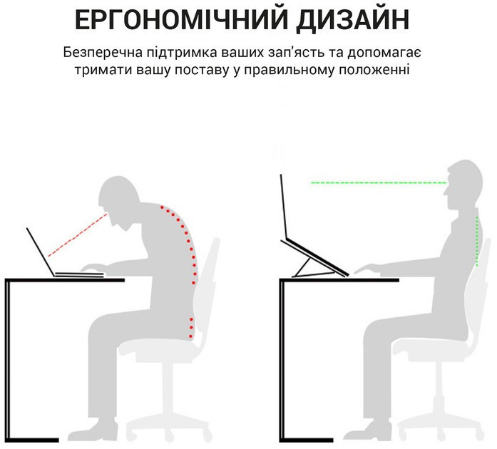 Підставка для ноутбука OfficePro LS111B ( Сірий ) Харків - фото 5