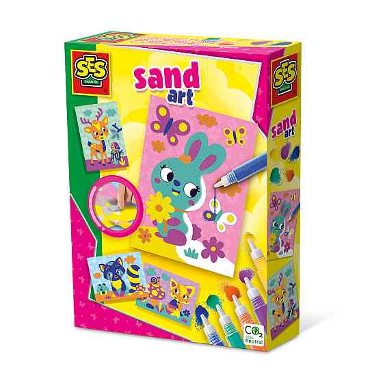 Набір для творчості з кольоровим піском – Лісові тварини Дніпро