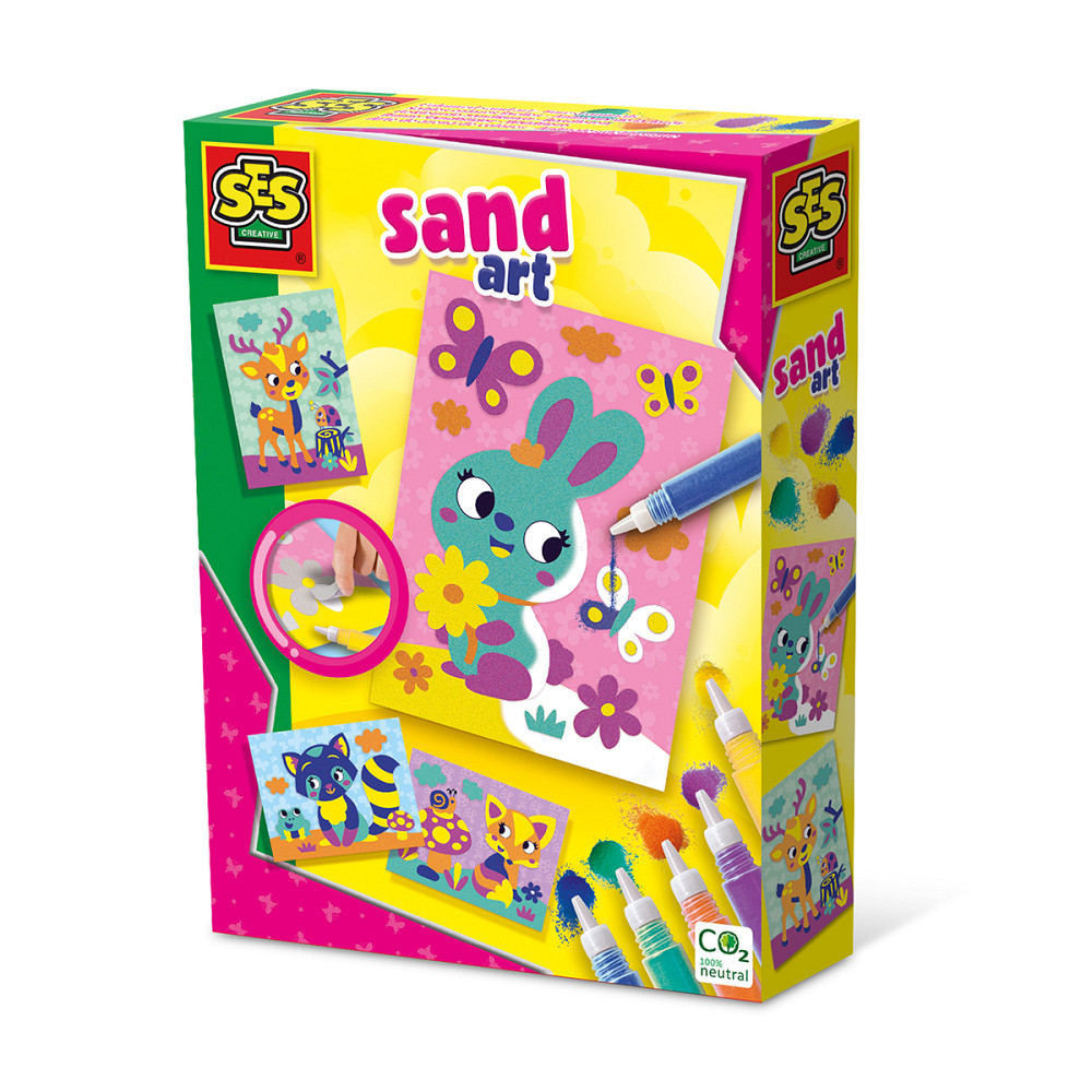 Набір для творчості з кольоровим піском – Лісові тварини Дніпро - фото 1