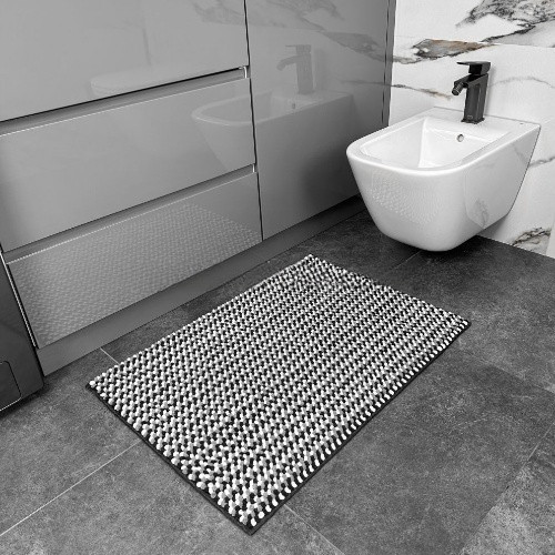 Килимок для ванної 50*80см Мелоді темно-сірий Дариана Житомир - фото 7