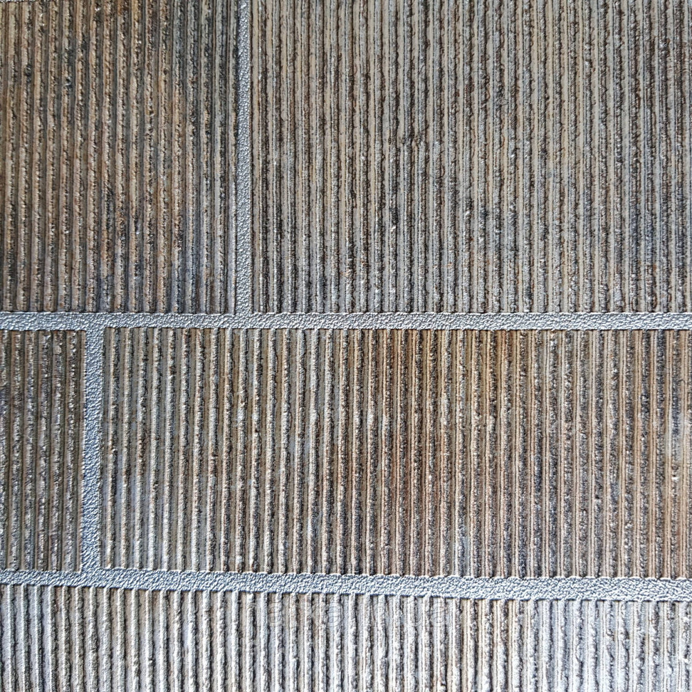 Шпалери вінілові на флізелін Rasch Factory 0.53х10,05 геометрія смуги фігури структурні золото серебро428216 Київ - фото 4