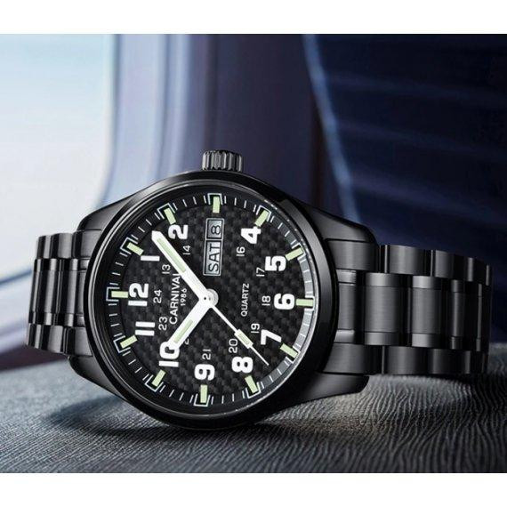 Годинник чоловічий наручний Carnival Black Jack (Чорні) Вінниця - фото 8