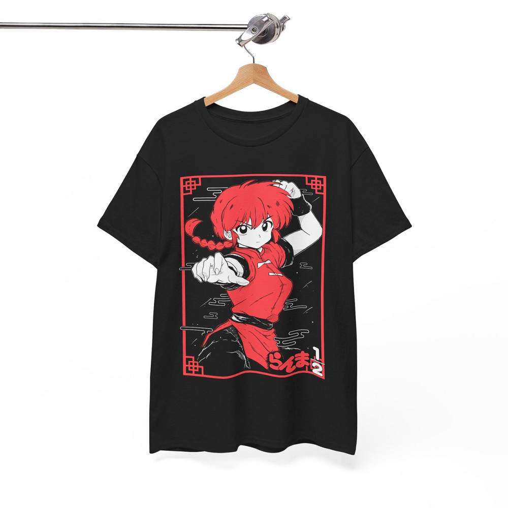 Футболка аниме Ранма Схампоо Румикотакахасх Вбр оверсайз (S/M/L) Черний AnimeJ0062 Днепр - изображение 6