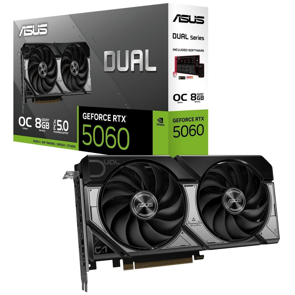 Відеокарта GF RTX 5060 8 GB GDDR7 Dual OC Asus (DUALRTX5060O8G) Black Харьков - изображение 8