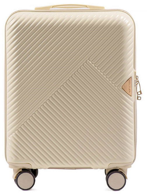 Чемодан пластиковый Wings WN01 маленький 55 см шампань Киев - изображение 2