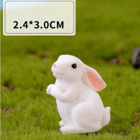 Набір декоративних фігурок Зайчики для флораріуму, міні-саду, кашпо, мікроландшафту. 6 шт Одеса