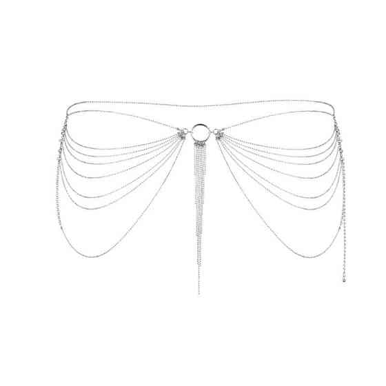 Ланцюжок трусики або погруддя Bijoux Indiscrets Magnifique Waist Chain - silver, прикраса на тіло Sex Aura Київ