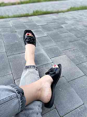 Garti Шльопанці жіночі GARTI 4044 чорні (літо, шкіра натуральна) (5123) Коломия