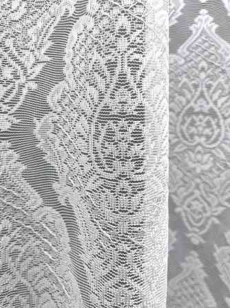 Короткий тюль VR-Textil 2088т Жакард Білий 300х200 см (42-1329) Київ