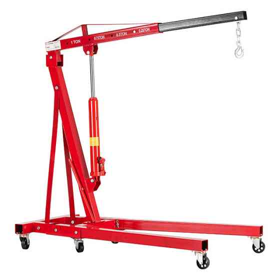 Кран-знімач двигуна гідравлічний підкатний 1 т INTERTOOL GT0807 Киев