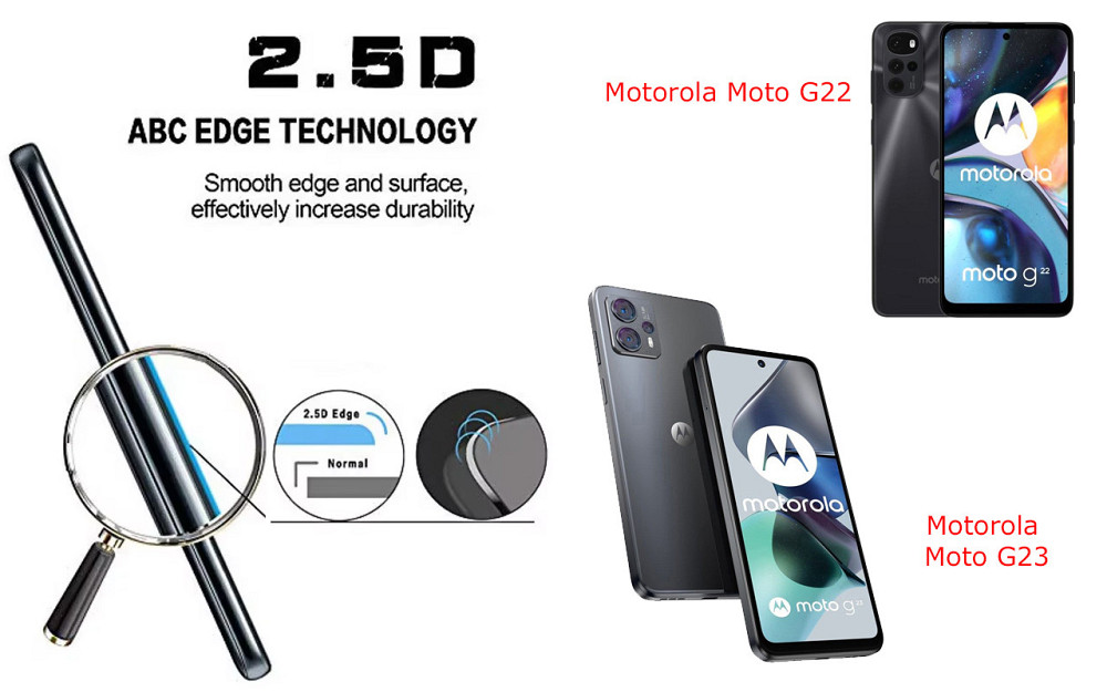 Защитное стекло ArmorGlass для Motorola Moto G22, Moto G23 – устойчивое к царапинам и ударам Киев - изображение 2