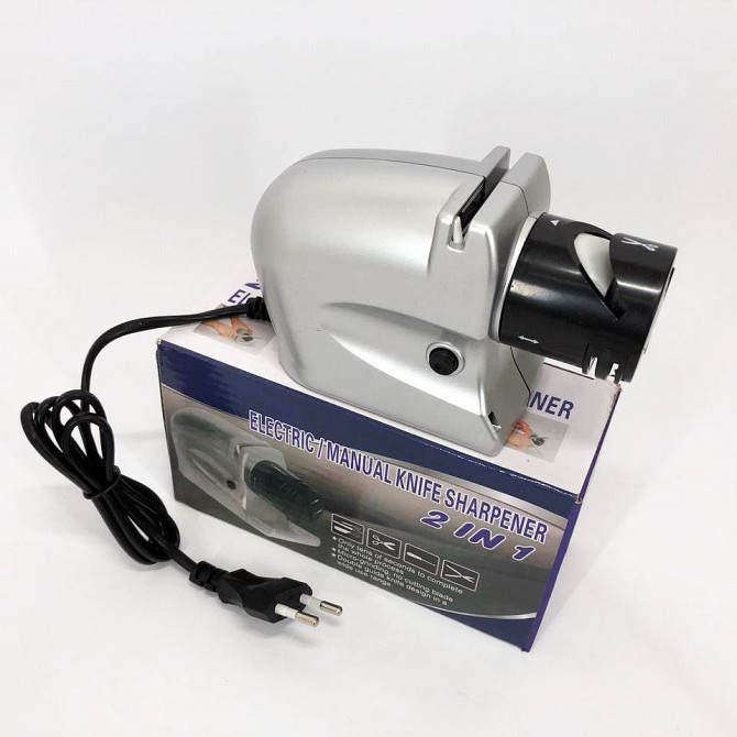 Міні точильний верстат ELECTRIC SHARPENER 220 В, Побутова електроточила для ножів, Ножеточка OM-327 від мережі Київ - фото 7