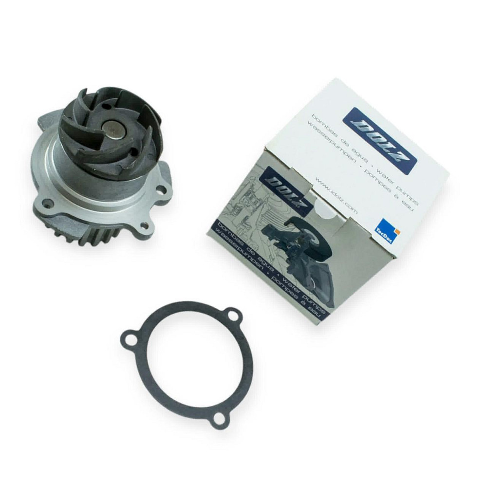 Насос 2108, 2109, 21099, 2110-2115 (8 кл) чавунна крильчатка (трапецеподібний зуб) (помпа) водяний Мукачево - фото 1