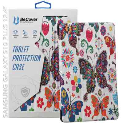 Чехол для планшета BeCover Smart Case Samsung Galaxy Tab S10 Plus (SM-X820/SM-X826) 12.4" Butterfly (712241) Винница