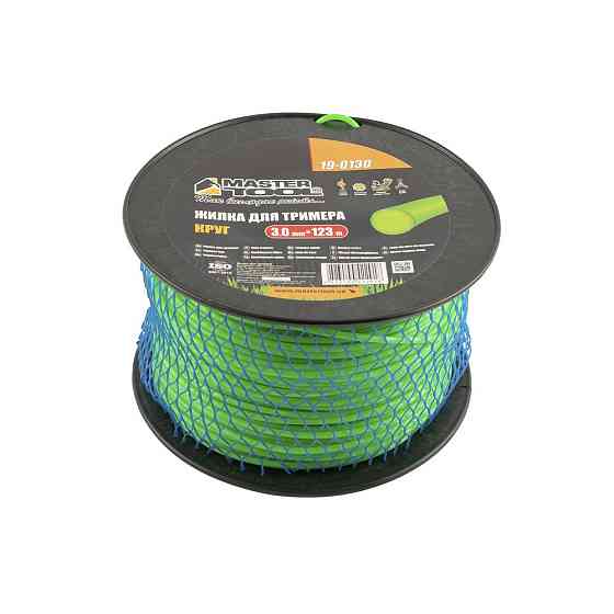 Жилка для тримера MASTERTOOL КРУГ 3.00 мм 123 м котушка 19-0130 Коломия